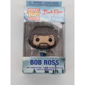 Funko Pocket Pop Keychain Bob Ross The Joy of Painting Vaulted New In Box